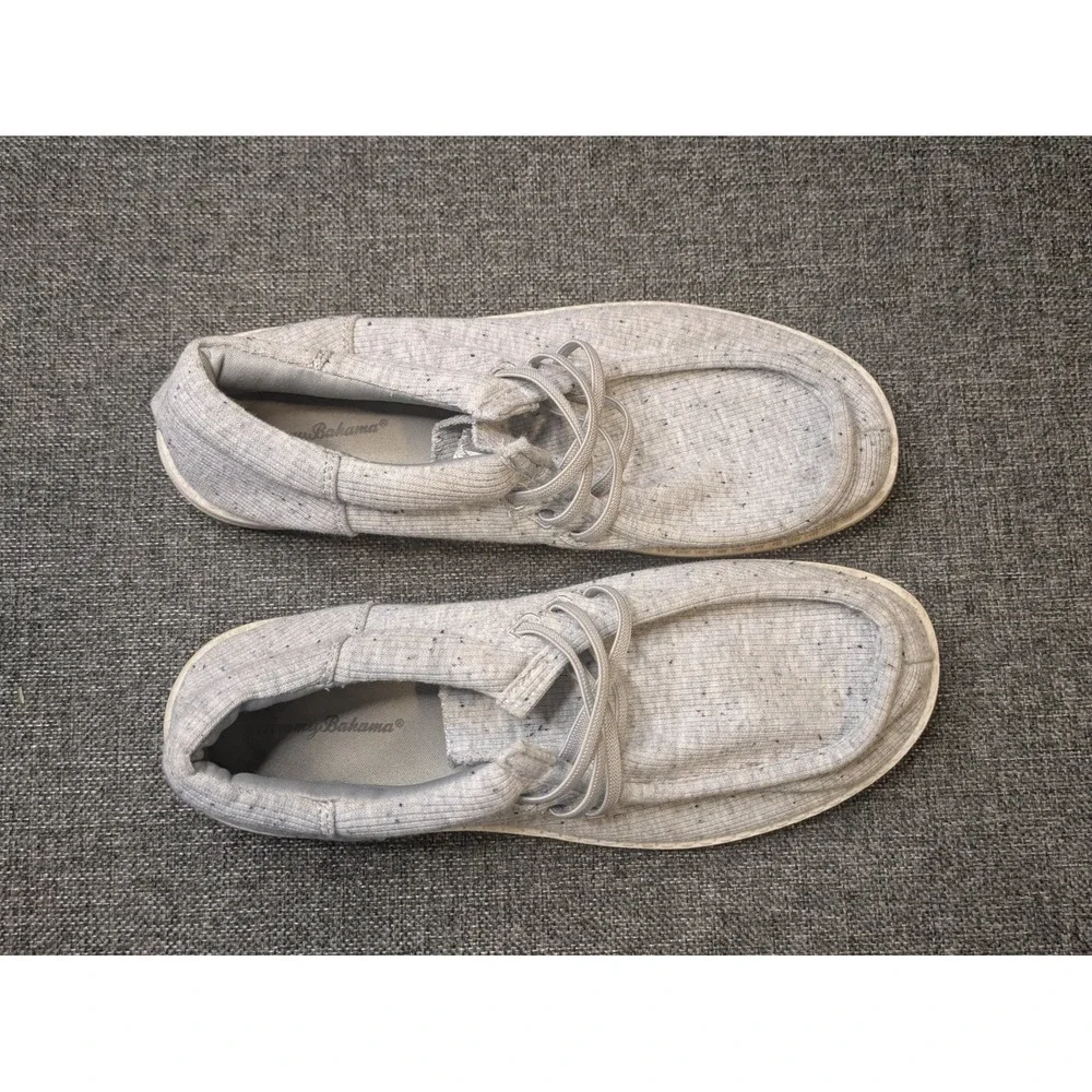 Tommy Bahama Heathered Gray Slip On Shoes Mens Size 9 Lightweight Stretch